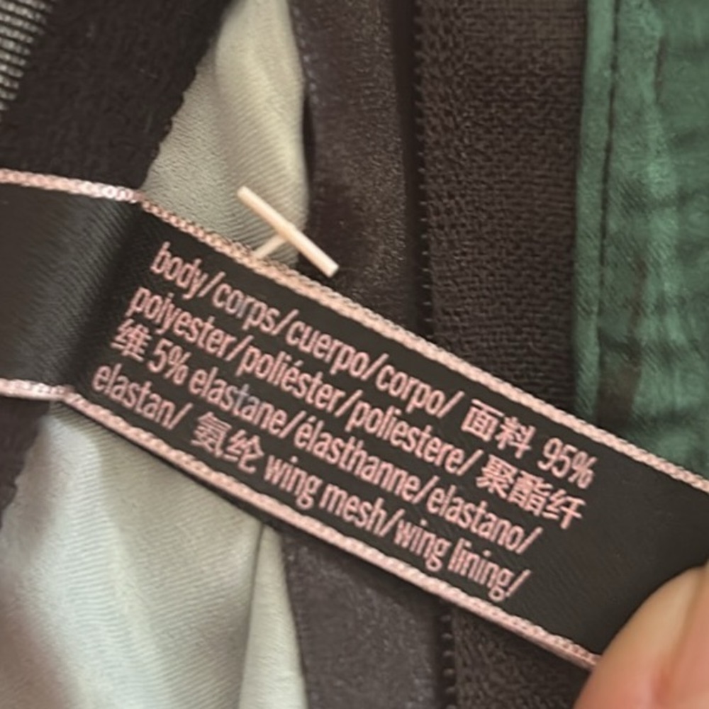 RARE Victoria's Secret Very Sexy Satin‎ Palm Leaf Shine Strap Bustier Bra 32DD - Picture 17 of 17